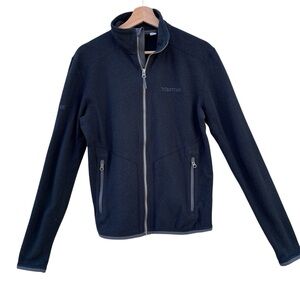 Marmot Jacket Black Full-Zip Fleece Men's Small S Warm Outdoor Casual Layer